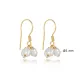 Triple Pearl Design Hook Earrings Triple Pearl Design Hook Earrings