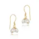 Triple Pearl Design Hook Earrings Triple Pearl Design Hook Earrings
