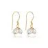 Triple Pearl Design Hook Earrings