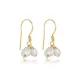 Triple Pearl Design Hook Earrings Triple Pearl Design Hook Earrings