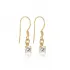 Dainty CZ Shape Hook 925 Sterling Silver Earrings