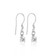 Dainty CZ Shape Hook 925 Sterling Silver Earrings Dainty CZ Shape Hook 925 Sterling Silver Earrings