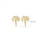 Plain Tiny Palm Tree 925 Stud Earrings Plain Tiny Palm Tree 925 Stud Earrings