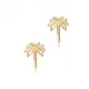 Plain Tiny Palm Tree 925 Stud Earrings Plain Tiny Palm Tree 925 Stud Earrings