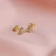 Plain Tiny Palm Tree 925 Stud Earrings Plain Tiny Palm Tree 925 Stud Earrings