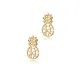 Tiny Plain Pineapple Design Stud Earrings Tiny Plain Pineapple Design Stud Earrings