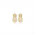 Tiny Plain Pineapple Design Stud Earrings