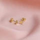 Plain Star Shape 925 Sterling Silver Earrings Plain Star Shape 925 Sterling Silver Earrings
