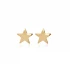 Plain Star Shape 925 Sterling Silver Earrings