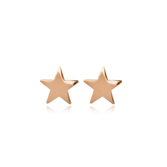 Plain Star Shape 925 Sterling Silver Earrings Plain Star Shape 925 Sterling Silver Earrings