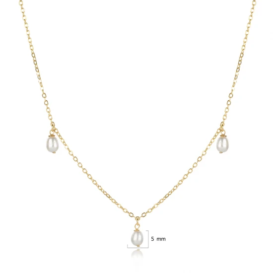 Dainty Pearl 925 Sterling Silver Necklace - Sade 925 Silver Jewelry