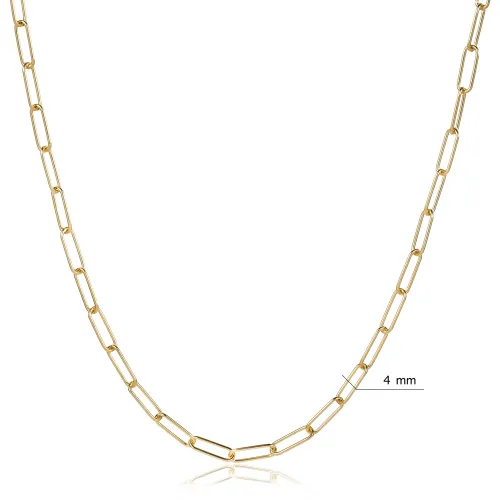 Paperclip Chain 925 Sterling Silver Necklace Paperclip Chain 925 Sterling Silver Necklace