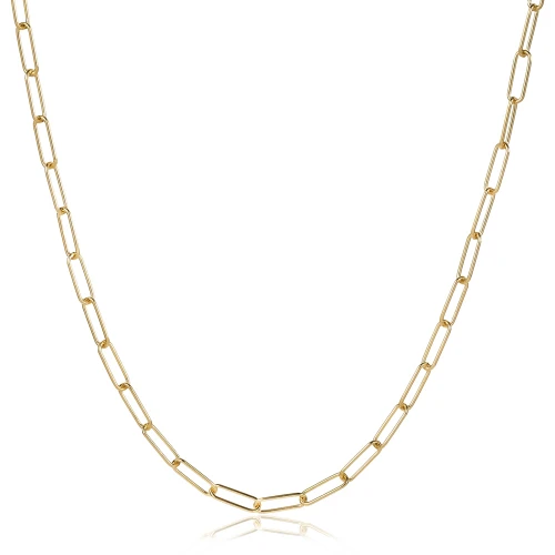 Paperclip Chain 925 Sterling Silver Necklace