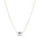 Evil Eye Mother Of Pearl Sterling Silver Necklace