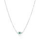 Evil Eye Mother Of Pearl Sterling Silver Necklace