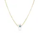 Mother Of Pearl Evil Eye 925 Sterling Silver Necklace