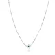 Mother Of Pearl Evil Eye 925 Sterling Silver Necklace
