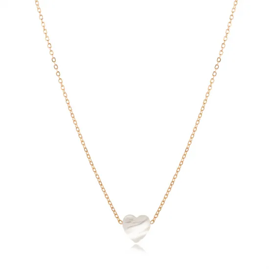 Mother Of Pearl Heart 925 Sterling Silver Necklace Mother Of Pearl Heart 925 Sterling Silver Necklace