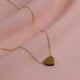 Tiger Eye Heart 925 Sterling Silver Necklace Tiger Eye Heart 925 Sterling Silver Necklace
