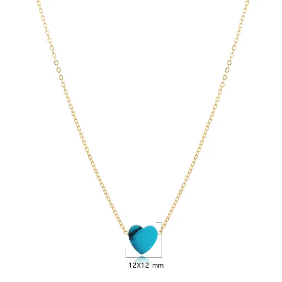 Turquoise Heart 925 Sterling Silver Necklace Turquoise Heart 925 Sterling Silver Necklace