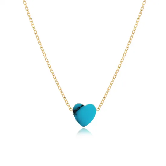 Turquoise Heart 925 Sterling Silver Necklace Turquoise Heart 925 Sterling Silver Necklace