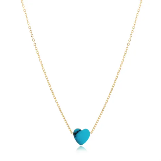 Turquoise Heart 925 Sterling Silver Necklace Turquoise Heart 925 Sterling Silver Necklace