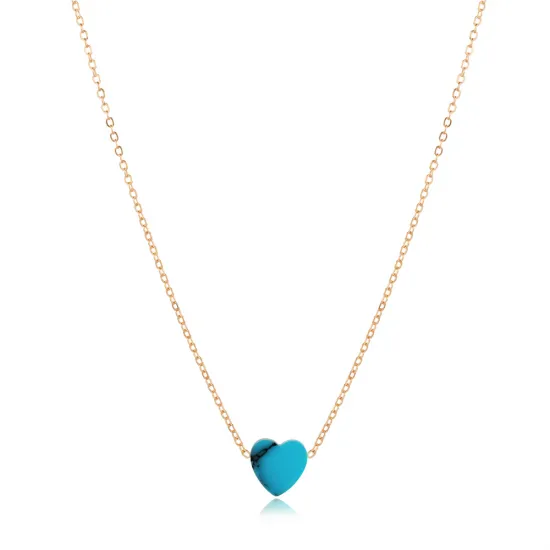 Turquoise Heart 925 Sterling Silver Necklace Turquoise Heart 925 Sterling Silver Necklace