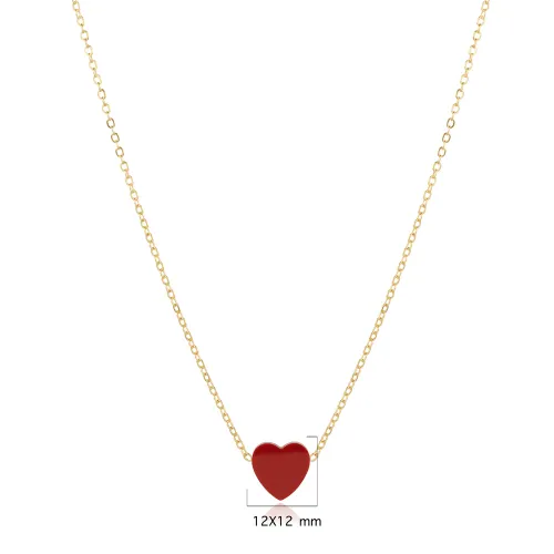 Turkish Garnet Heart 925 Sterling Silver Necklace