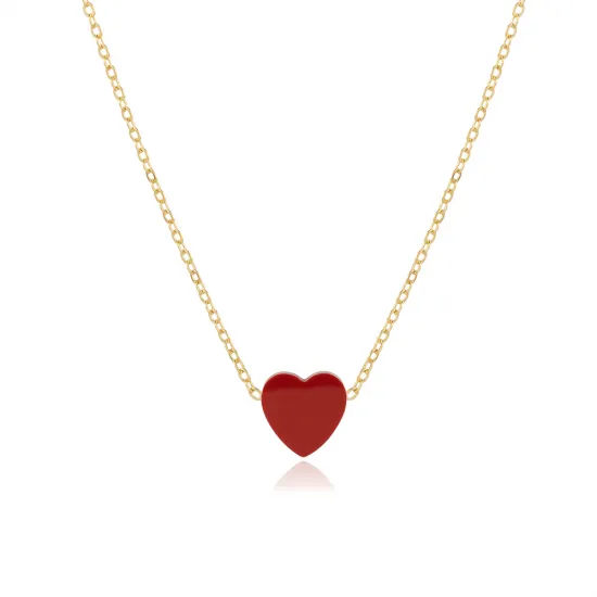 Turkish Garnet Heart 925 Sterling Silver Necklace Turkish Garnet Heart 925 Sterling Silver Necklace