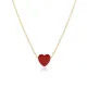 Turkish Garnet Heart 925 Sterling Silver Necklace Turkish Garnet Heart 925 Sterling Silver Necklace