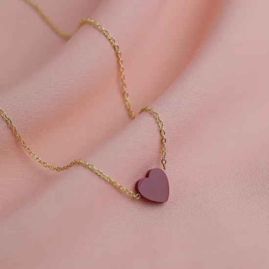Turkish Garnet Heart 925 Sterling Silver Necklace Turkish Garnet Heart 925 Sterling Silver Necklace