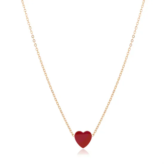 Turkish Garnet Heart 925 Sterling Silver Necklace Turkish Garnet Heart 925 Sterling Silver Necklace