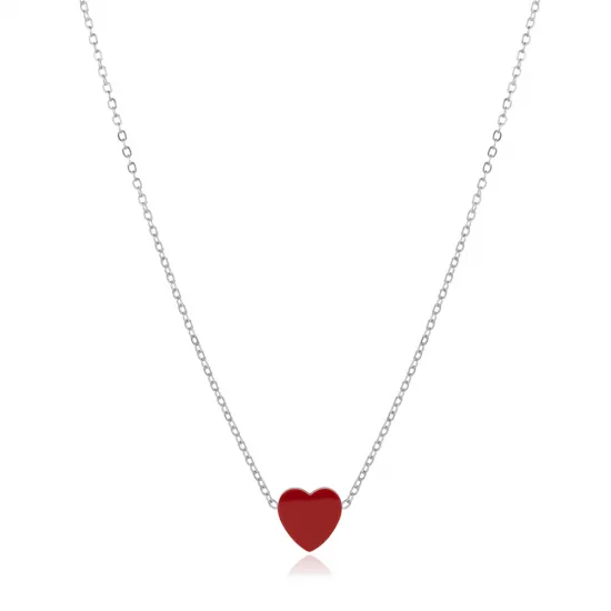 Turkish Garnet Heart 925 Sterling Silver Necklace Turkish Garnet Heart 925 Sterling Silver Necklace