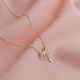Plain Palm Tree 925 Sterling Silver Necklace