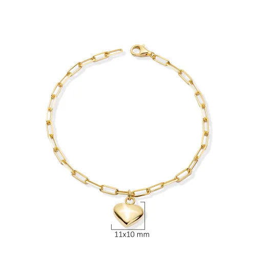Turkish Heart Shape 925 Sterling Silver Anklet