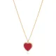 Red Stone Heart Zircon Stone Charm Necklace Turkish Handcrafted Wholesale 925 Sterling Silver Jewelry Red Stone Heart Zircon Stone Charm Necklace Turkish Handcrafted Wholesale 925 Sterling Silver Jewelry