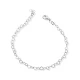 Heart Link Anklet in 925 Sterling Silver