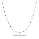 Black Color Enamel Chain 925 Sterling Silver Necklace Black Color Enamel Chain 925 Sterling Silver Necklace
