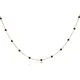 Black Color Enamel Chain 925 Sterling Silver Necklace Black Color Enamel Chain 925 Sterling Silver Necklace