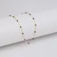 Black Color Enamel Chain 925 Sterling Silver Necklace Black Color Enamel Chain 925 Sterling Silver Necklace
