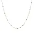 Black Color Enamel Chain 925 Sterling Silver Necklace