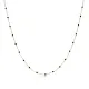 Black Color Enamel Chain 925 Sterling Silver Necklace Black Color Enamel Chain 925 Sterling Silver Necklace