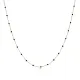 Black Color Enamel Chain 925 Sterling Silver Necklace Black Color Enamel Chain 925 Sterling Silver Necklace