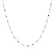 Black Color Enamel Chain 925 Sterling Silver Necklace Black Color Enamel Chain 925 Sterling Silver Necklace