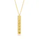 Long Bar Love Message Charm Necklace Long Bar Love Message Charm Necklace
