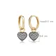Turkish Heart Dangle 925 Silver Earrings