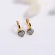 Turkish Heart Dangle 925 Silver Earrings