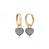 Turkish Heart Dangle 925 Silver Earrings