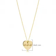 Laser Heartbeat 925 Sterling Silver Necklace