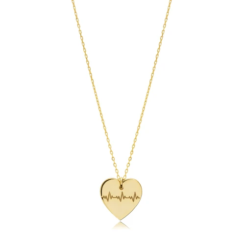 Laser Heartbeat 925 Sterling Silver Necklace